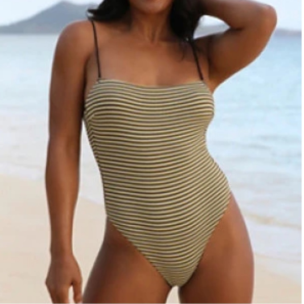 {Thrills} Brand New All That Stripe Linear One-Piece